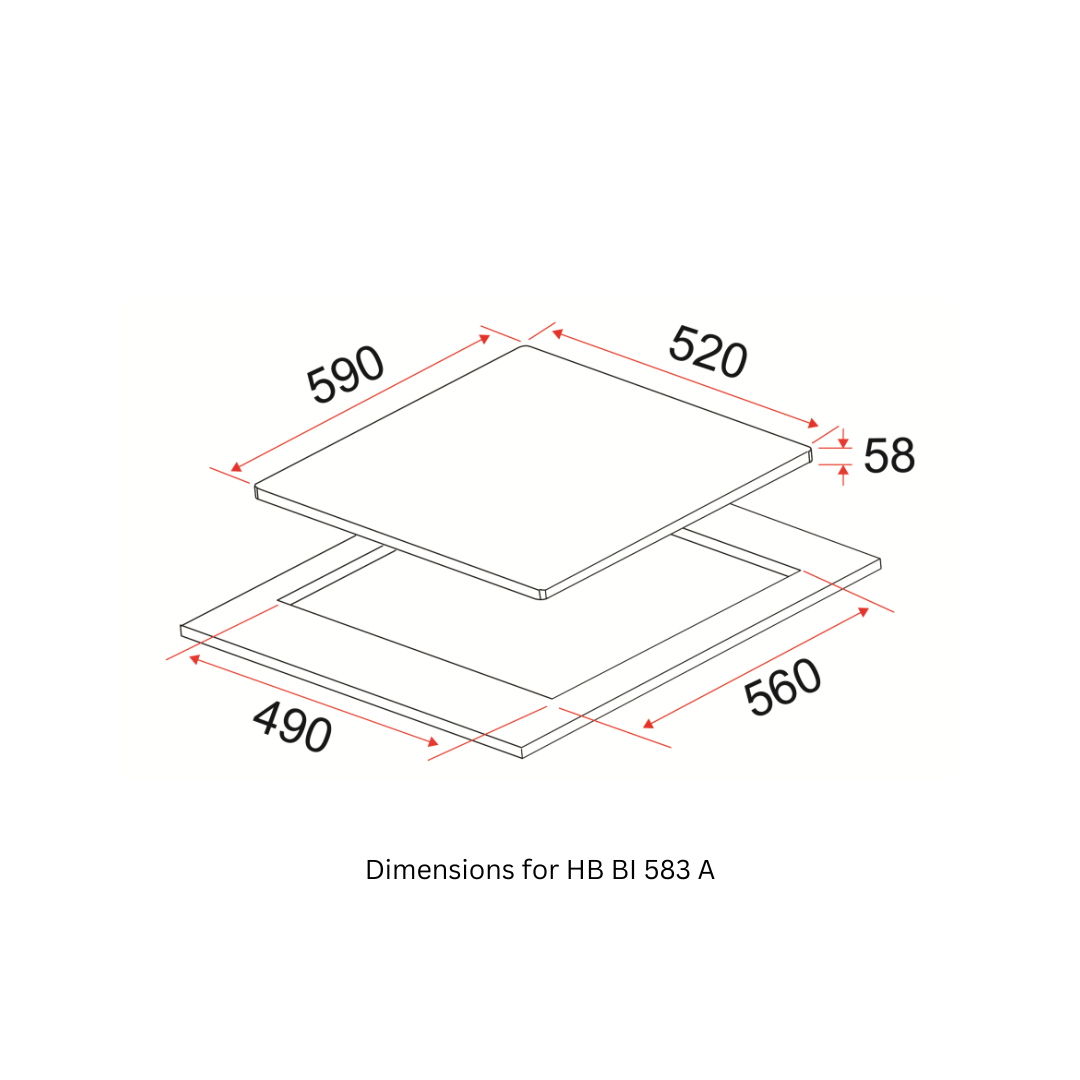 [Bundle C] 90CM Conventional Hood + 60cm 4 Zones Induction Hob