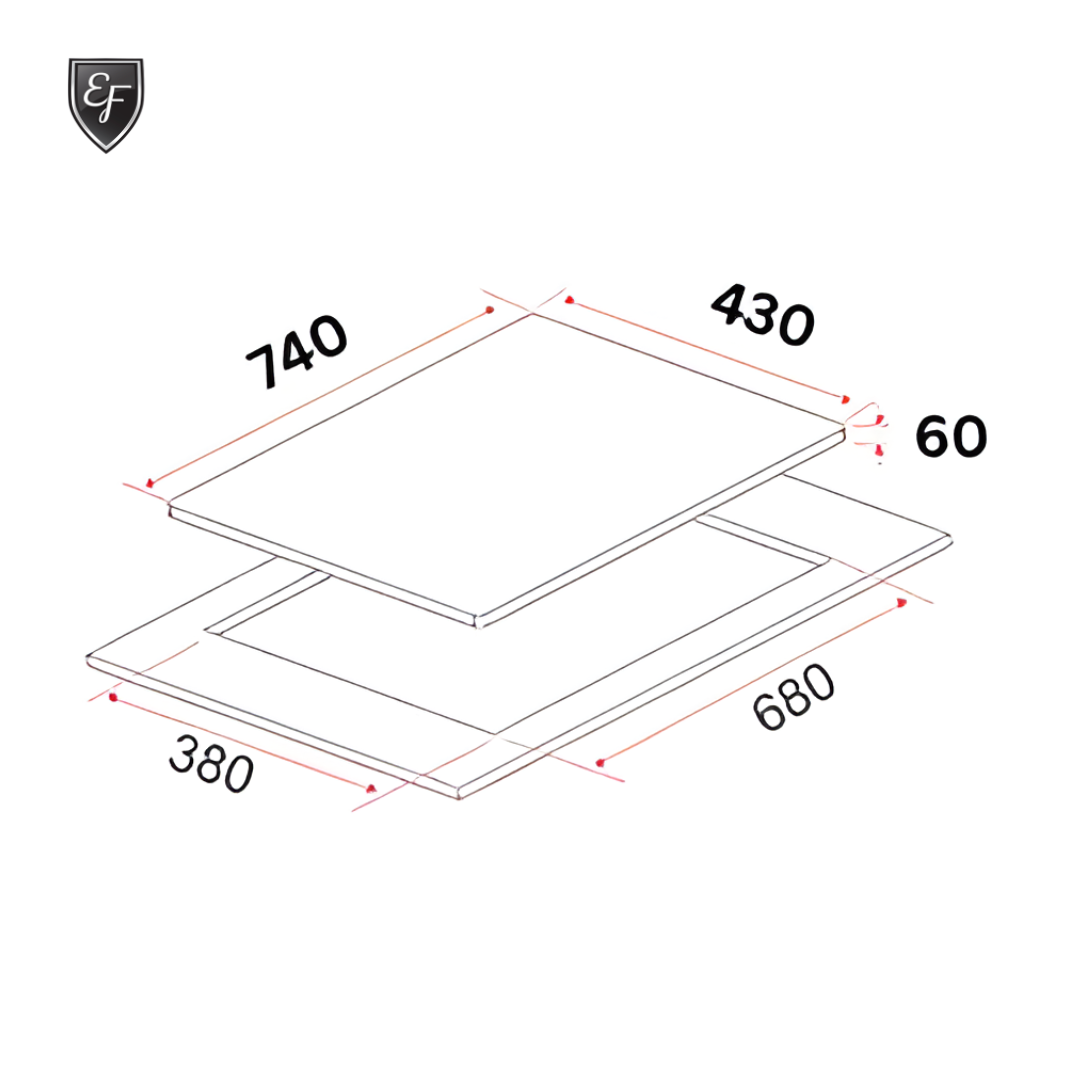 Combi Hob 70CM | HB IV 2723 G