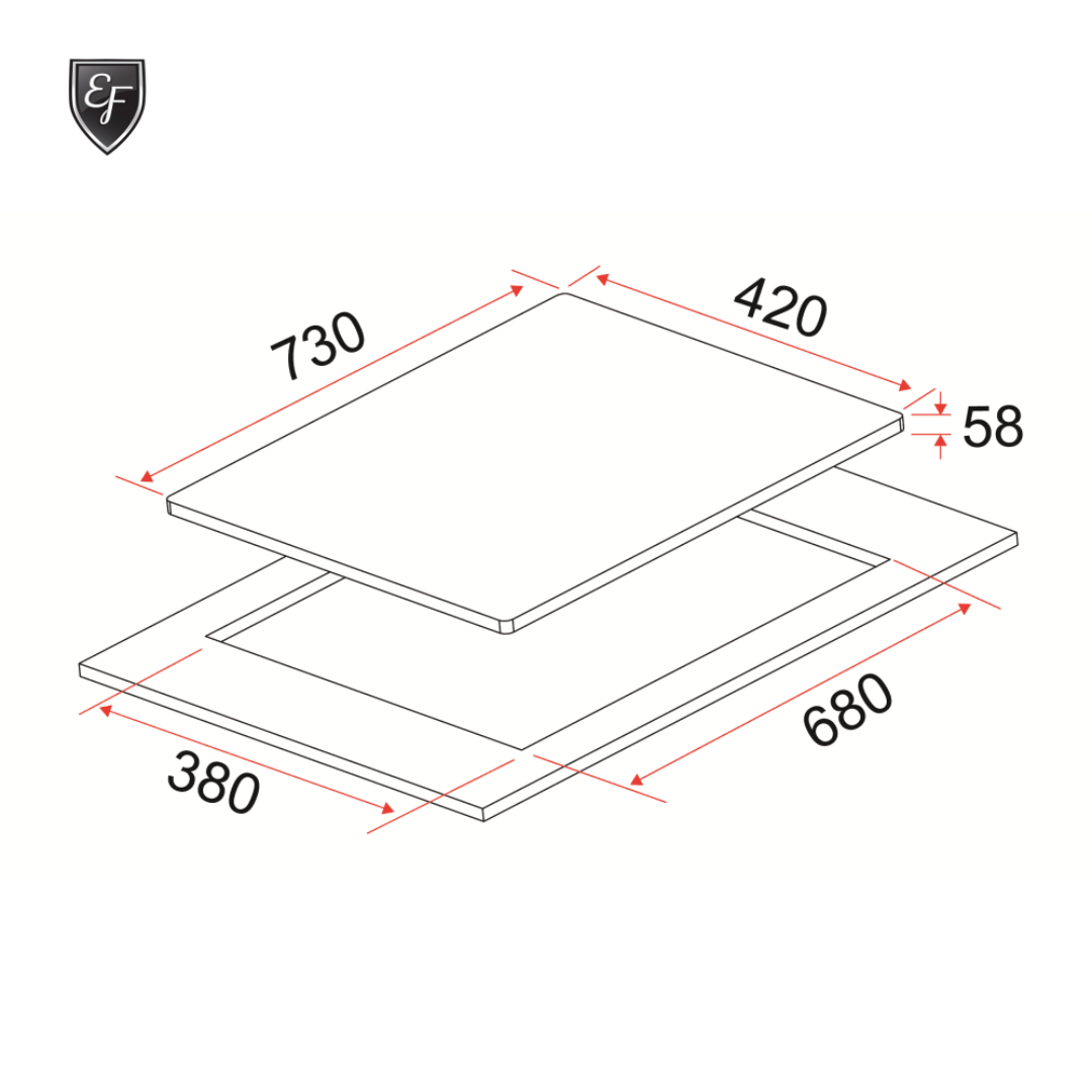Combi Hob 70CM | HB IV 2734 A