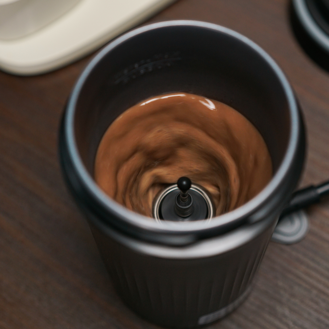 BEVIE Electric Milk Frother Tumbler | TMF-300-BG