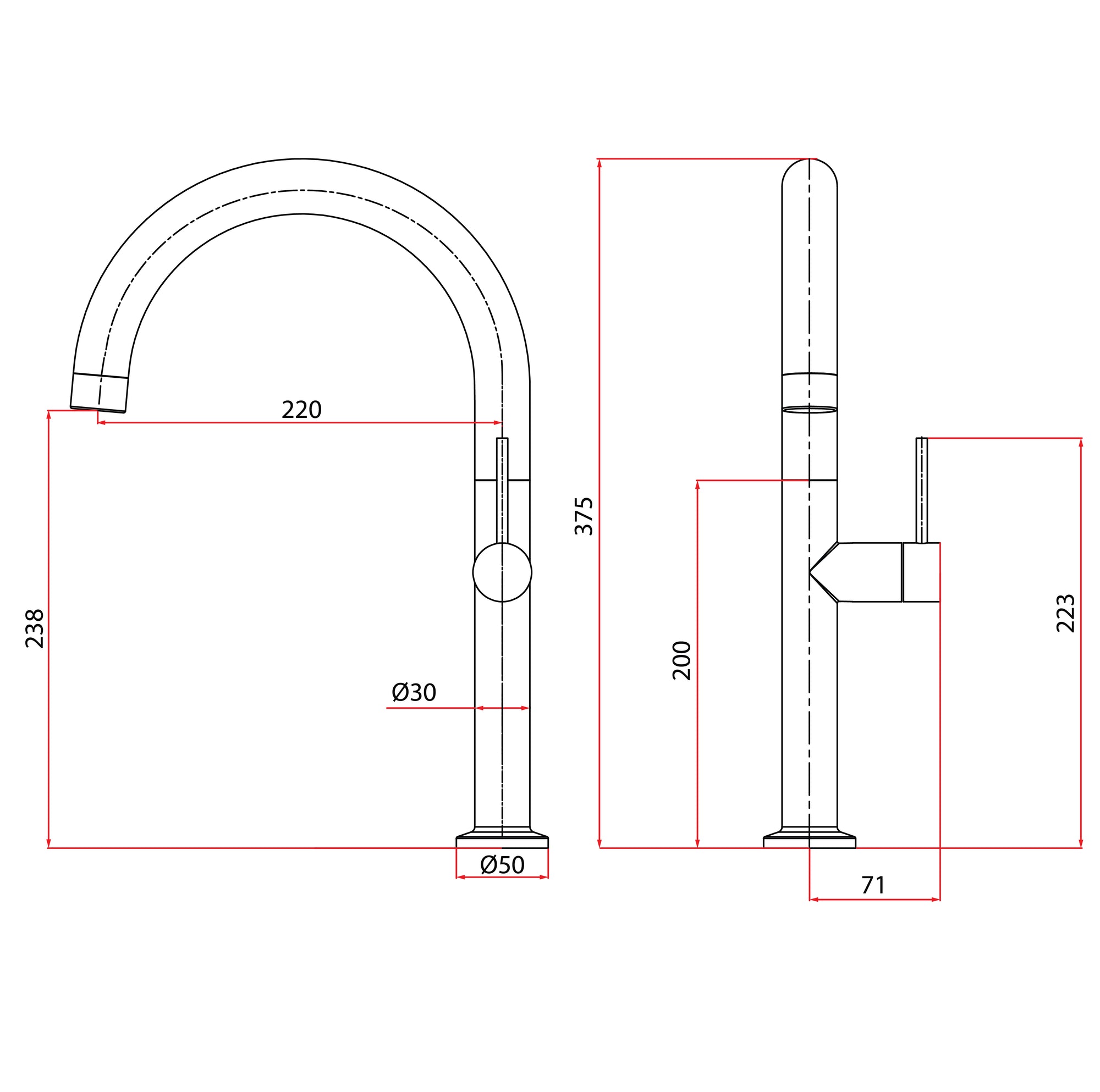 Inox Sink Mixer/Cold Tap | Inox 7743