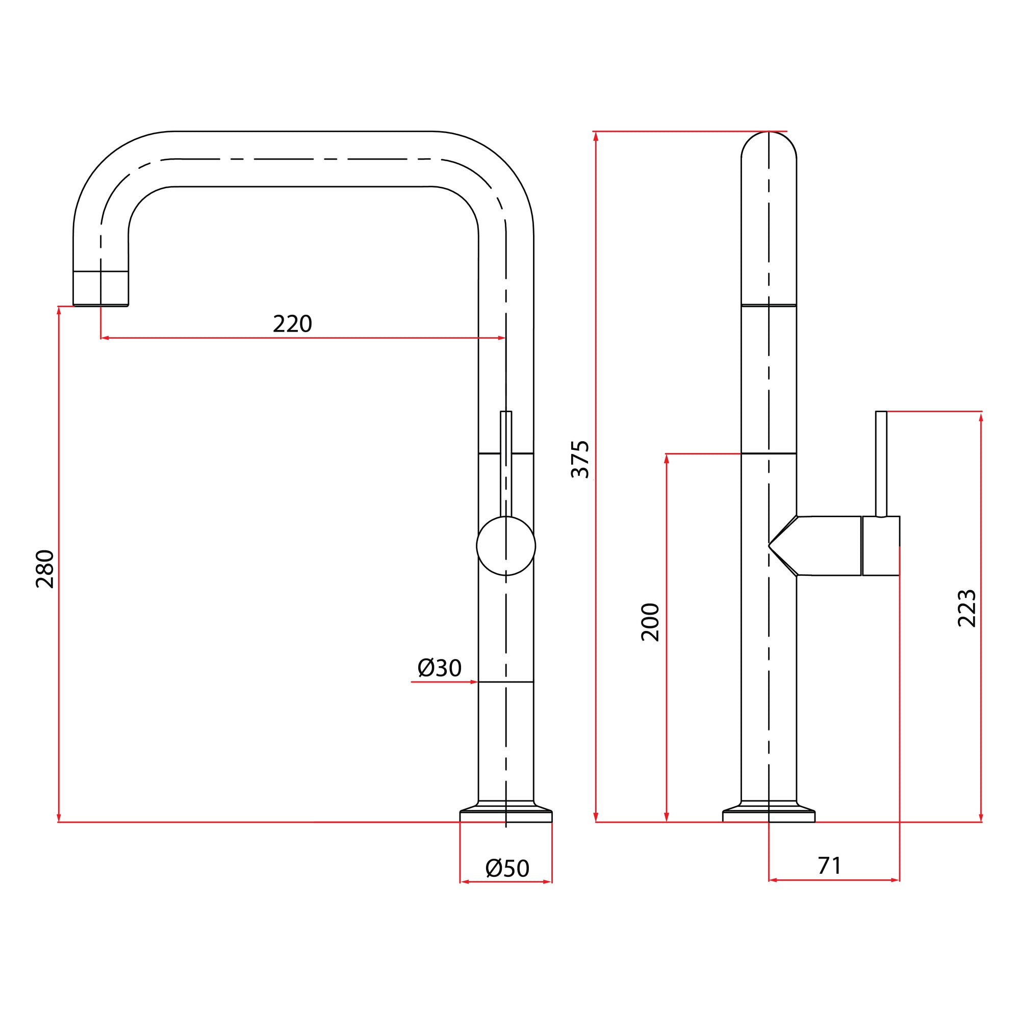 Inox Sink Mixer Cold Tap | Inox 7744 GD