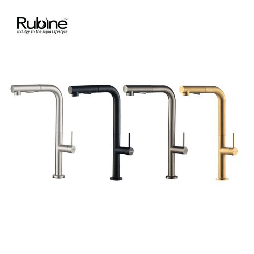 INOX Pull-Out Spray Sink Mixer/Cold Tap | INOX 7744PS-SS/BK/GM/GD