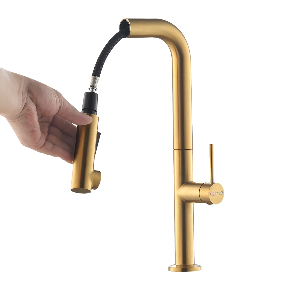 INOX Pull-Out Spray Sink Mixer/Cold Tap | INOX 7744PS-SS/BK/GM/GD