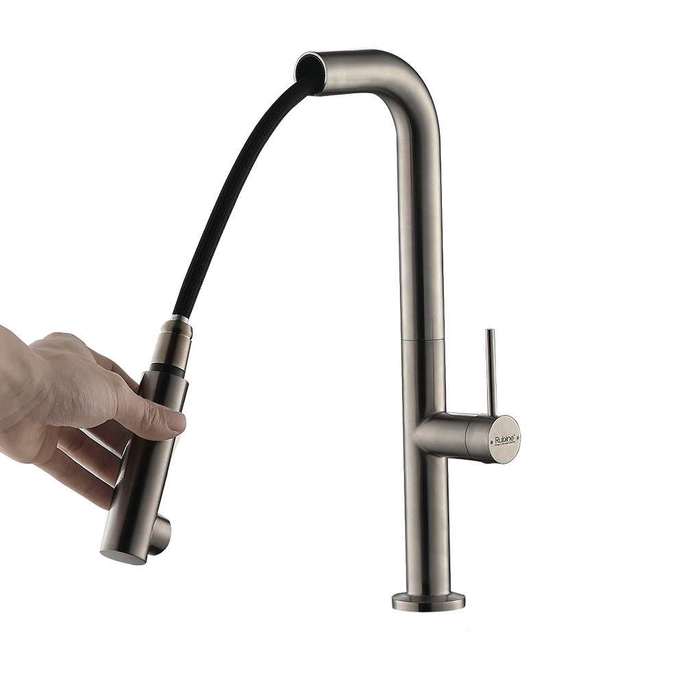 INOX Pull-Out Spray Sink Mixer/Cold Tap | INOX 7744PS-SS/BK/GM/GD