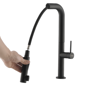 Inox Pull-Out Spray Sink Mixer/ Cold Tap | Inox 7744PS BK
