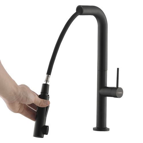 Inox Pull-Out Spray Sink Mixer/ Cold Tap | Inox 7744PS BK