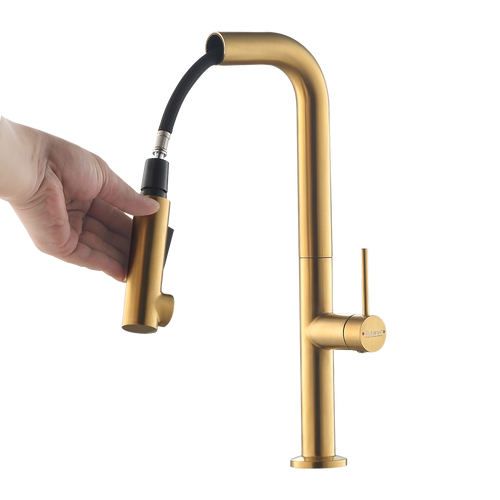 Inox Pull-Out Spray Sink Mixer/ Cold Tap | Inox 7744PS GD