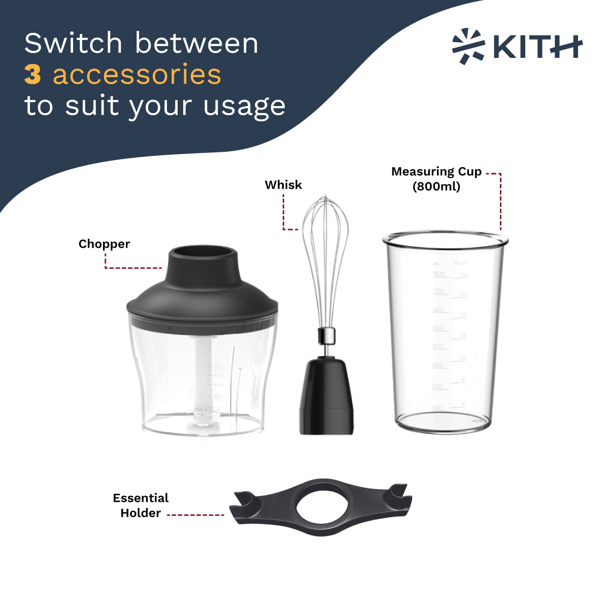 Hand Blender | HB-BSC-BK or HB-PRO-BK