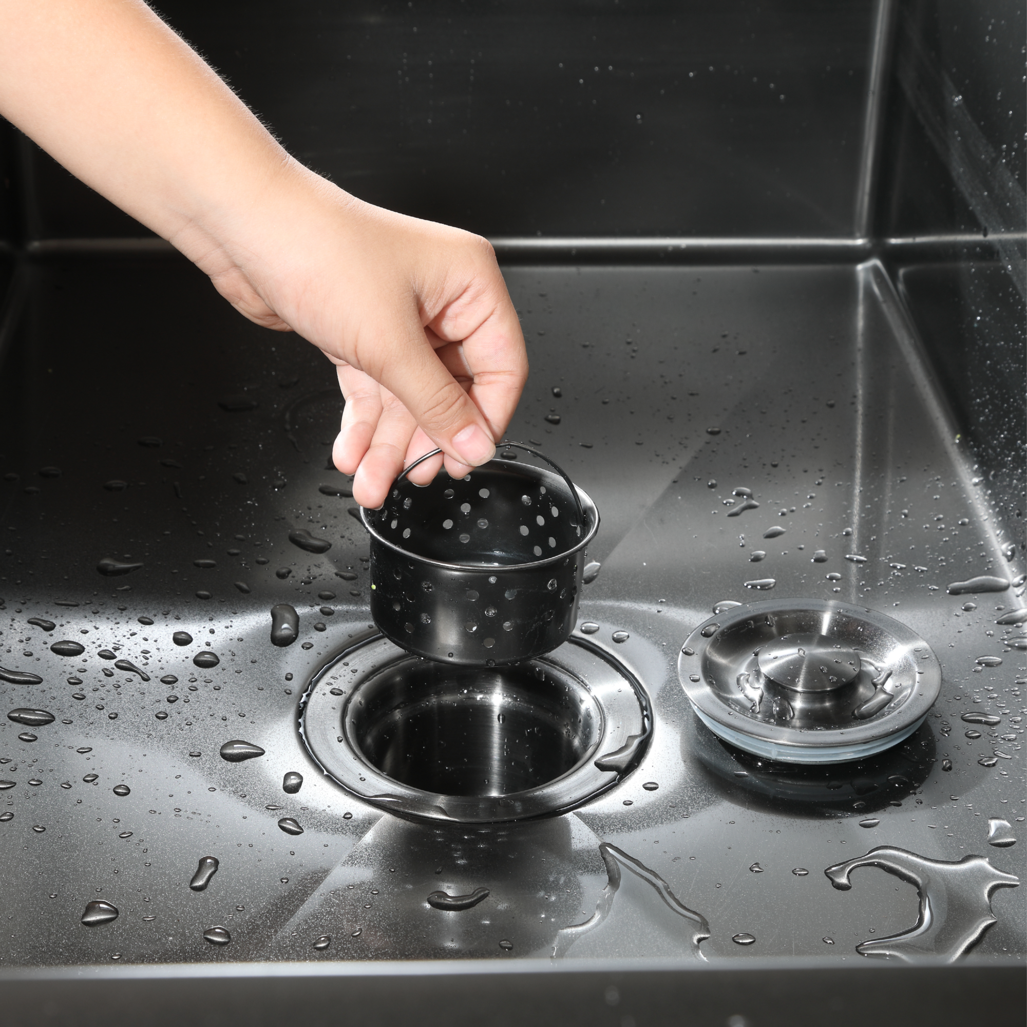 3½” Basket Waste and Bottle-Trap Kitchen Sink | KNX 810-78U GM