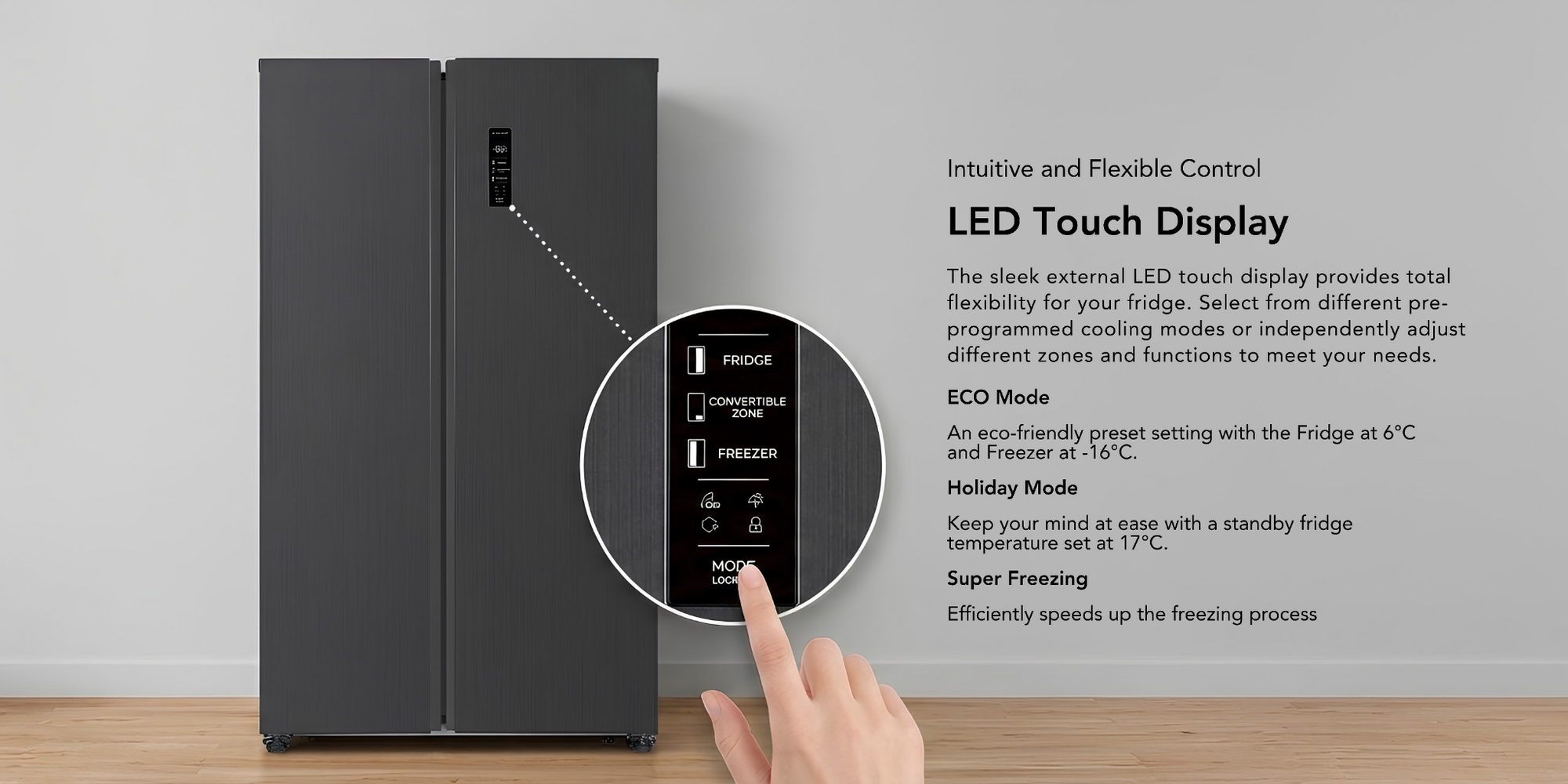[NEW LAUNCH] EF Side By Side Refrigerator 602L EFF 600SBSG HM