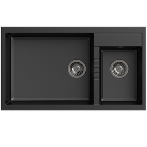 1¾ Bowls Inset Granite Kitchen Sink | MEQ 860-86L PB