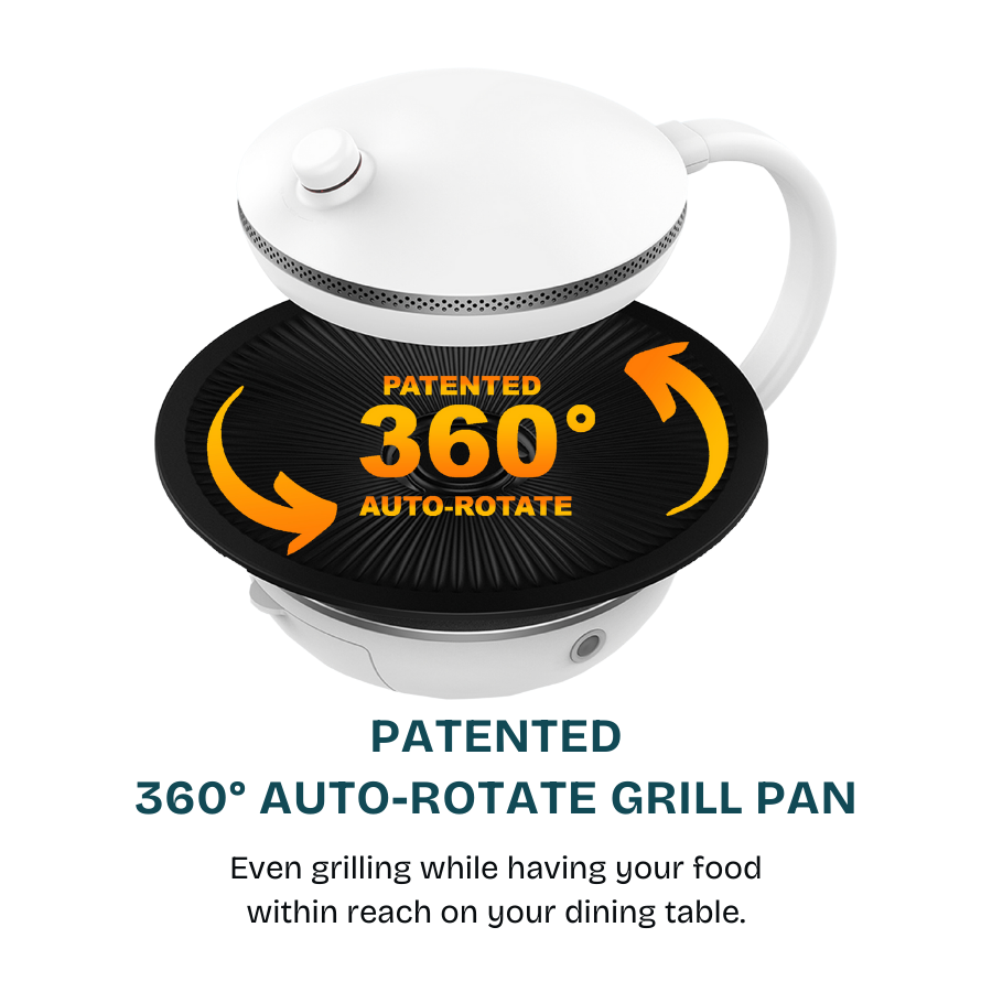Mini Electric Smokeless Grill (Knob) | SBG-MINI-W1
