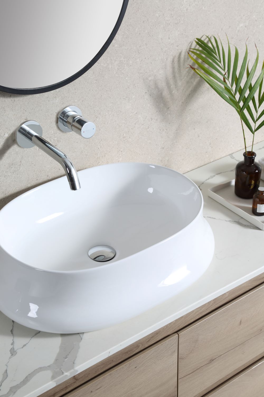 Countertop Oval Ceramic Basin | BOAT 59