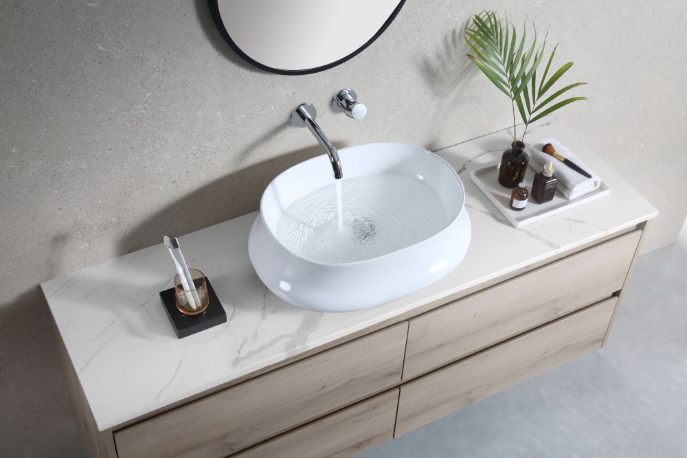 Countertop Oval Ceramic Basin | BOAT 59