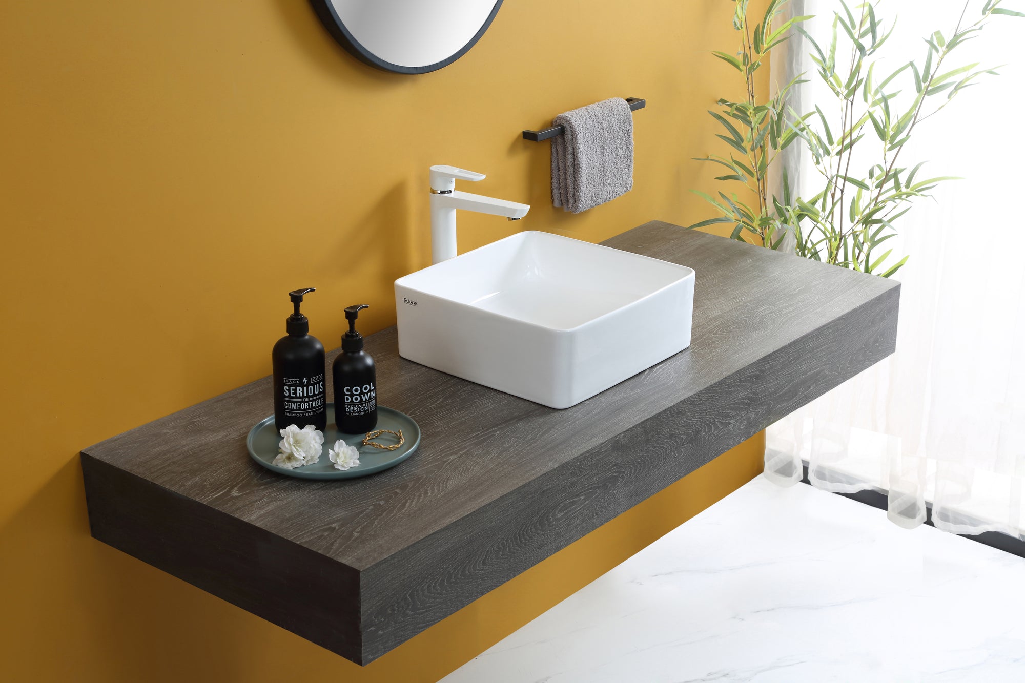 Countertop Square Ceramic Basin | SQ 36