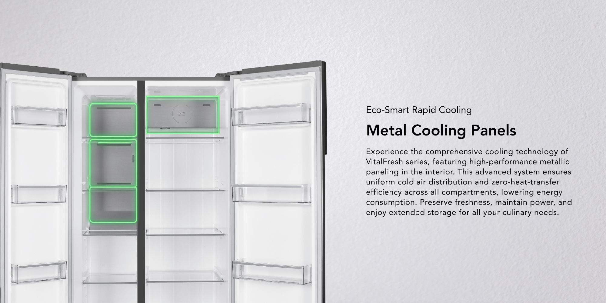 [NEW LAUNCH] EF Side By Side Refrigerator 602L EFF 600SBSG HM