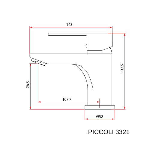 Basin Mixer & Tap | Piccoli 3321 & Piccoli 3321C