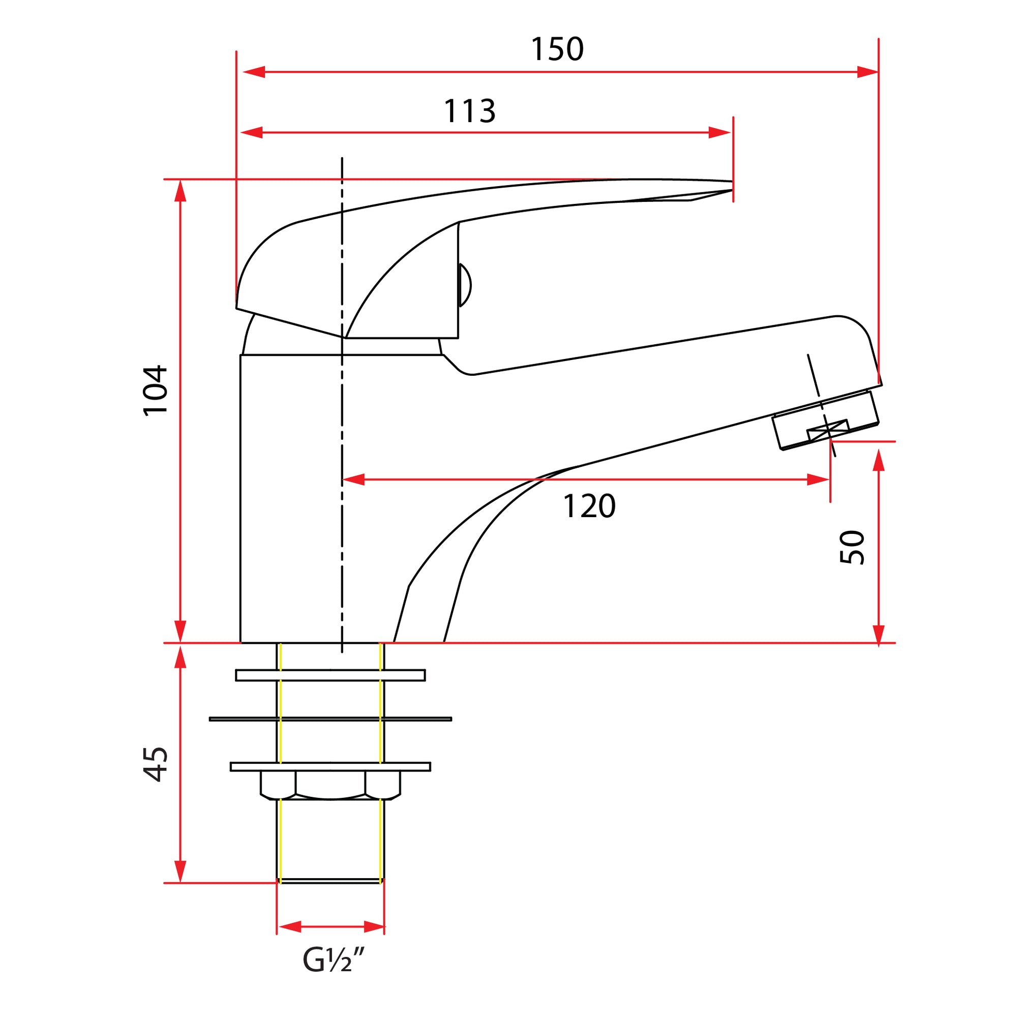 Basin Mixer | PLATINO 6021/6021C
