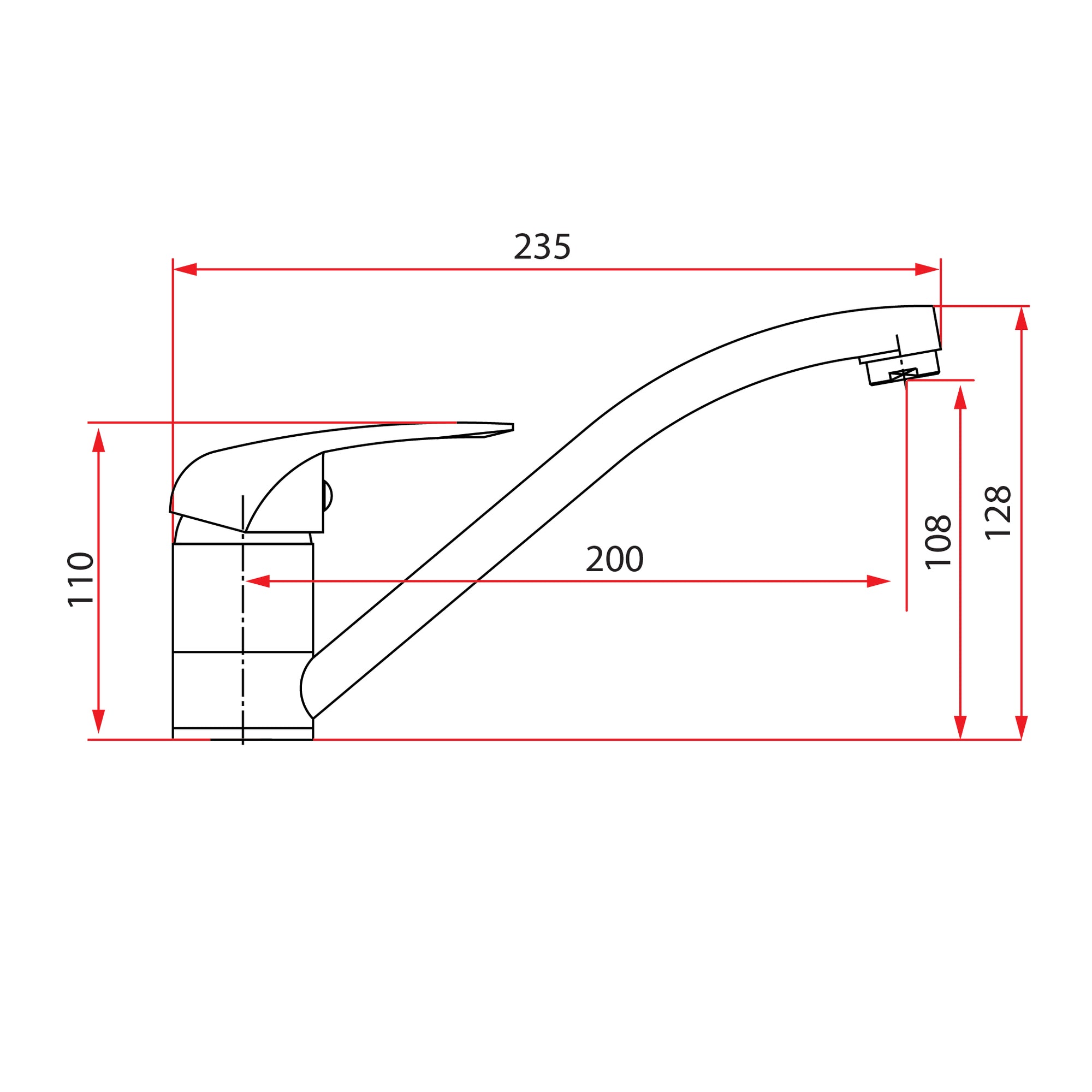 Sink Mixer | PLATINO 6041