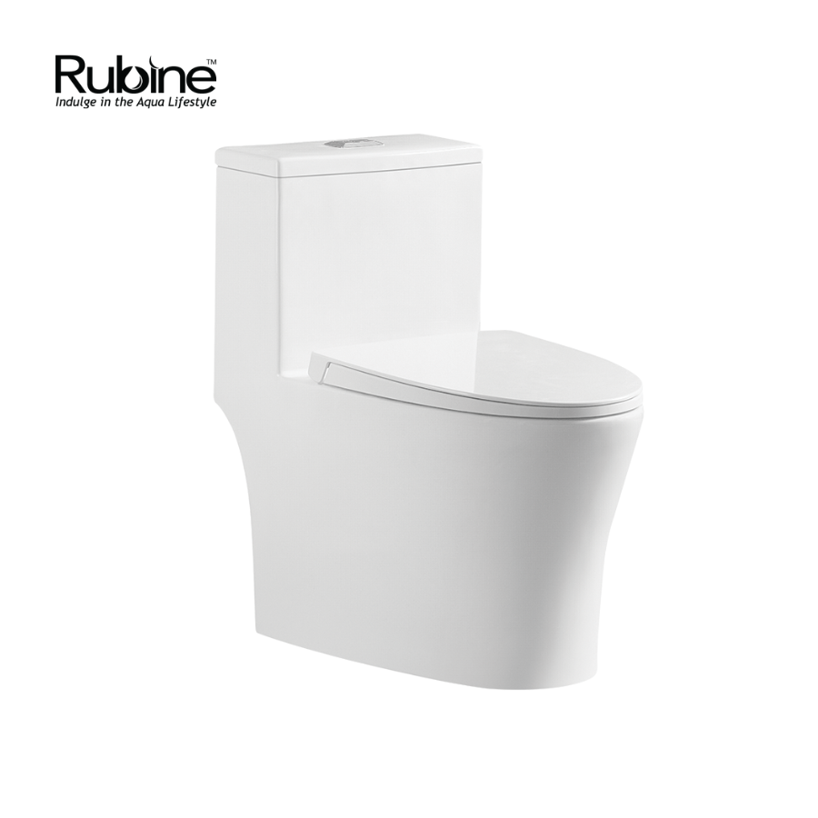 洋楽 Shack - Waterpistol LP Rimless One-Piece Toilet Punta Nera PN105 | S Trap 150mm, S Trap