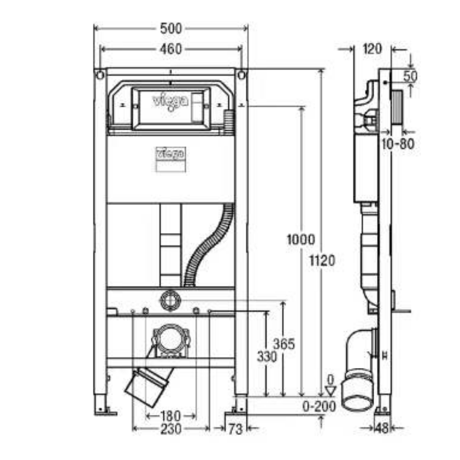 Full-Frame Conceal Cistern | PREVISTA 3H