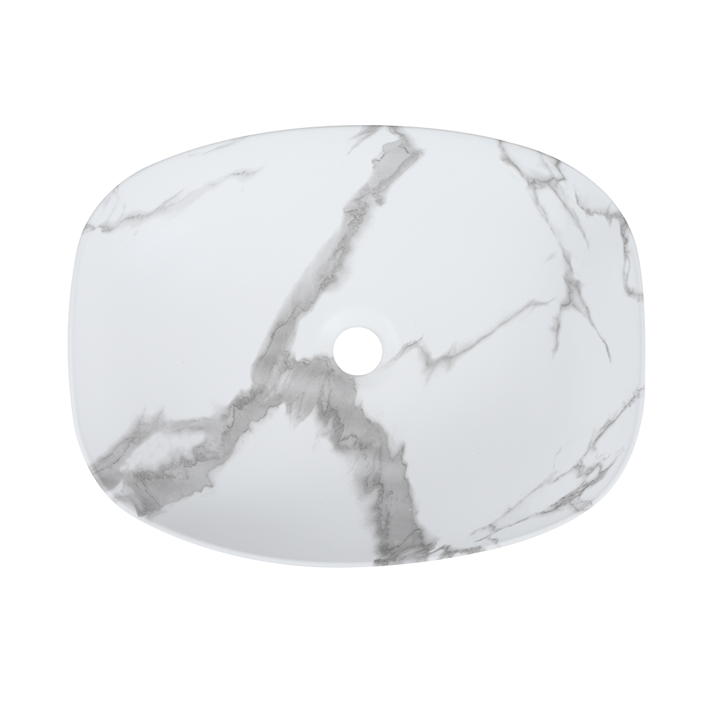 QTRO Countertop Ceramic Basin | QTRO 50, QTRO 50 BK, QTRO 50 BW and QTRO 50 VW