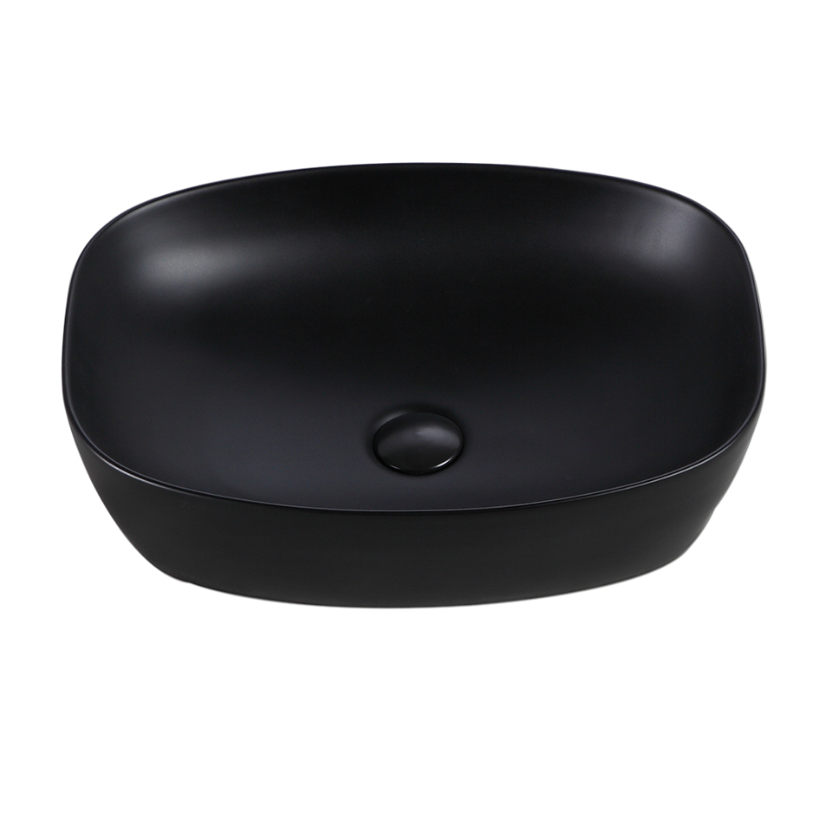 QTRO Countertop Ceramic Basin | QTRO 50, QTRO 50 BK, QTRO 50 BW and QTRO 50 VW