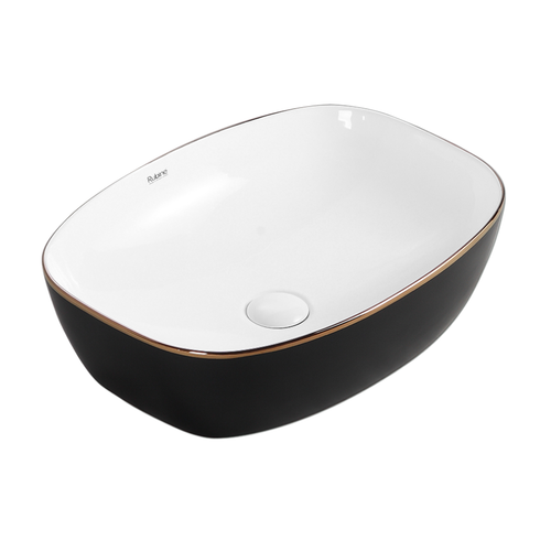 Countertop Rectangular Ceramic Basin | QTRO 50-BW