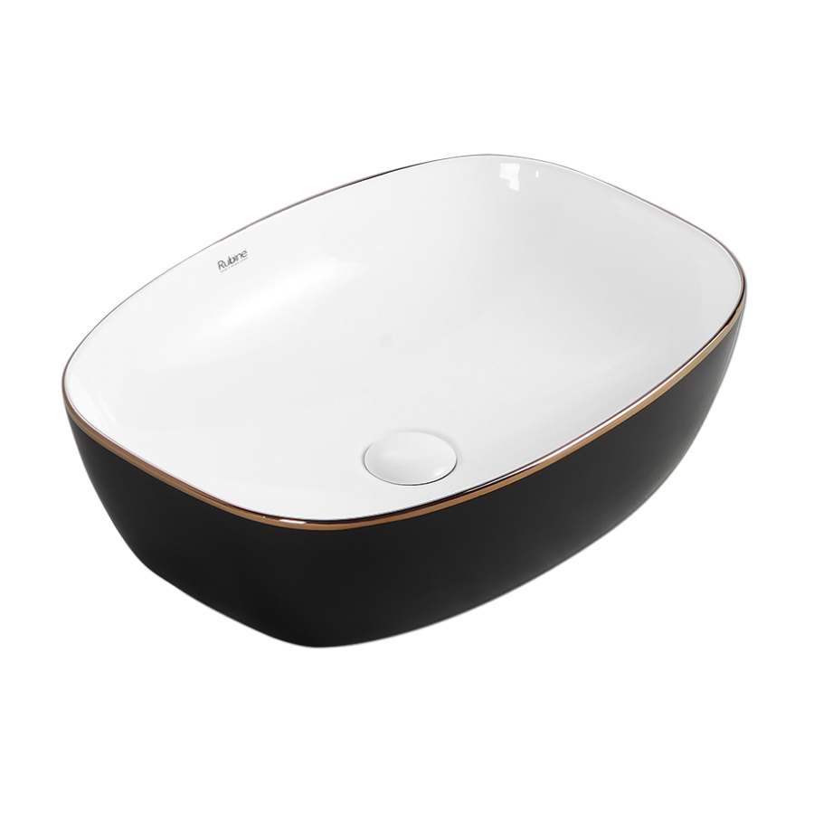 QTRO Countertop Ceramic Basin | QTRO 50, QTRO 50 BK, QTRO 50 BW and QTRO 50 VW