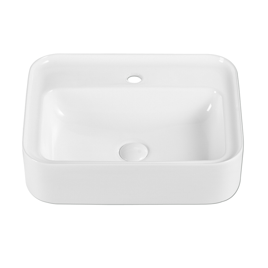 Countertop Rectangular Ceramic Basin | QTRO 51M