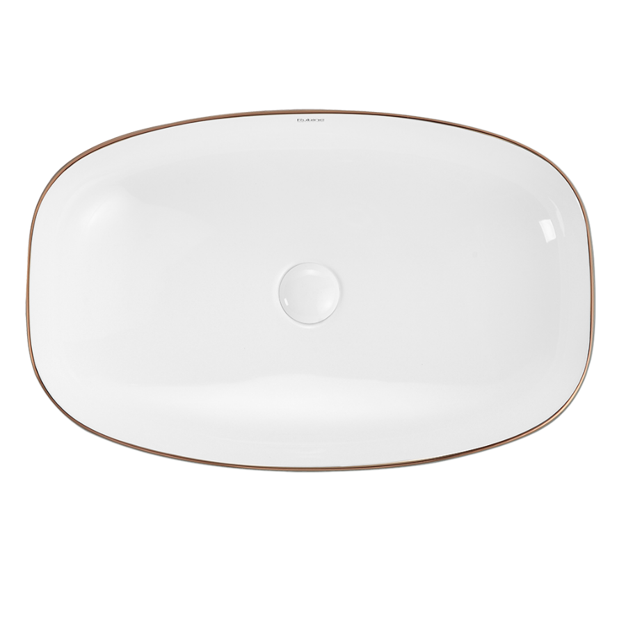 Countertop Rectangular Ceramic Basin | QTRO 60-BW