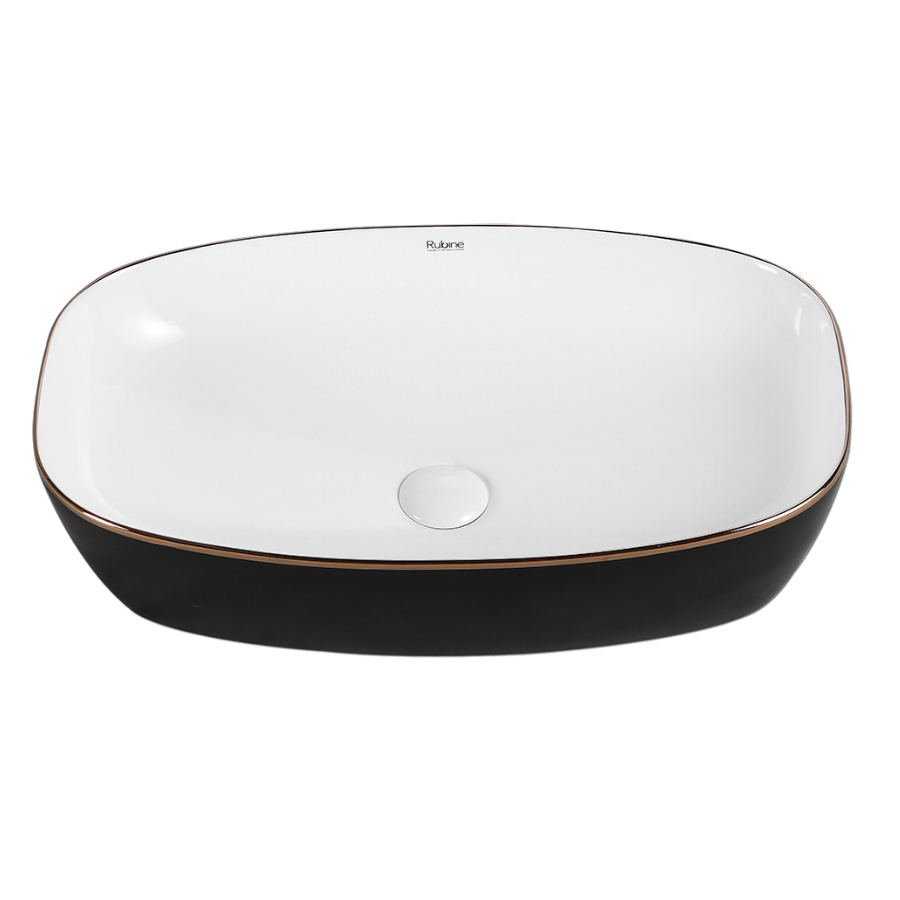 Countertop Rectangular Ceramic Basin | QTRO 60-BW