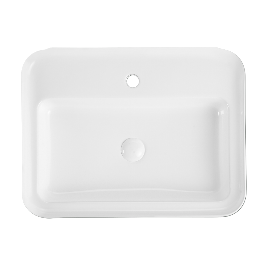 Countertop Rectangular Ceramic Basin | QTRO 60M