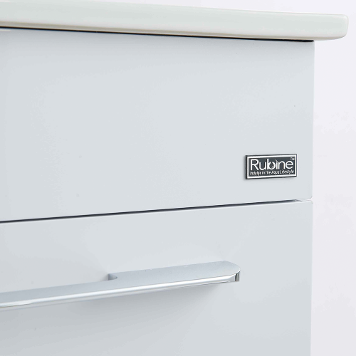 50CM Stainless Steel Bathroom Cabinet with Insert Basin and Waste Fitting | RBF-1154D1 WH