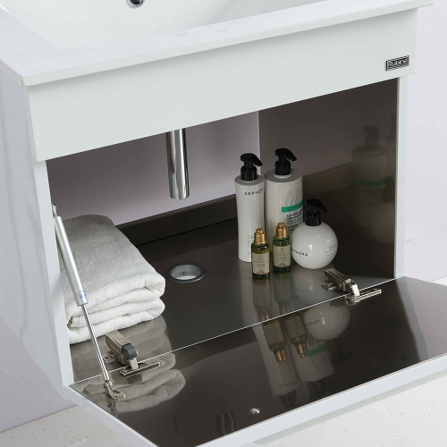50CM Stainless Steel Bathroom Cabinet with Insert Basin and Waste Fitting | RBF-1154D1 WH