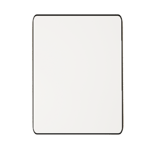 Matte Black Wall-Mounted Rectangular Mirror | RBM-ACO-L68 BK