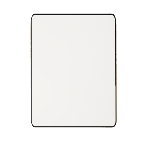 Matte Black Wall-Mounted Rectangular Mirror | RBM-ACO-L68 BK