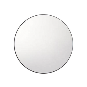 Matte Black Wall-Mounted Round Mirror | RBM-ACO-R60 BK