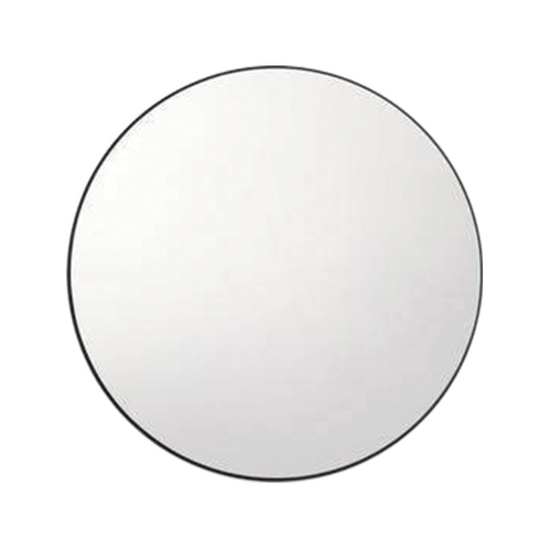 Matte Black Wall-Mounted Round Mirror | RBM-ACO-R70 BK