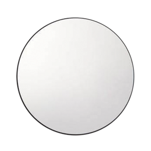 Matte Black Wall-Mounted Round Mirror | RBM-ACO-R80 BK