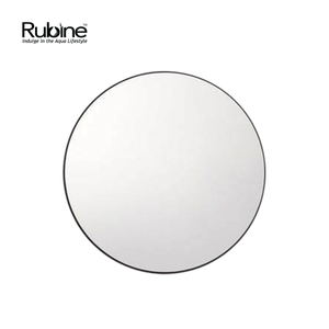 60cm Matte Black Wall-Mounted Round Mirror | RBM-ACO-R60 BK