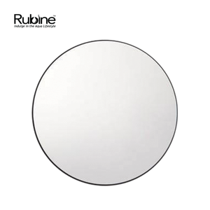 70cm Matte Black Wall-Mounted Round Mirror | RBM-ACO-R70 BK