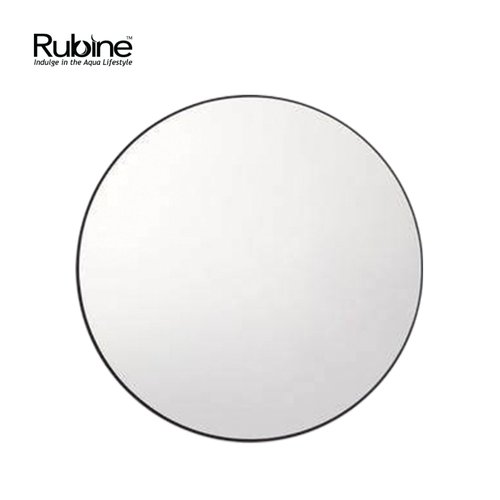 70cm Matte Black Wall-Mounted Round Mirror | RBM-ACO-R70 BK