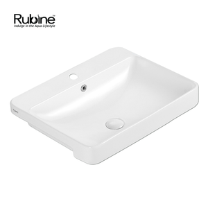 RIFF Semi-Recessed Ceramic Basin | RIFF 59M
