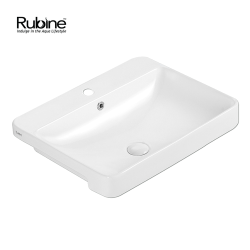 RIFF Semi-Recessed Ceramic Basin | RIFF 59M