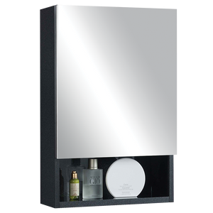 Pearl Black 40cm Mirror Cabinet | RMC-1440D1S1 BK