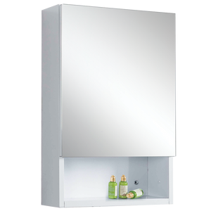 Pearl White 40cm Mirror Cabinet | RMC-1440D1S1 WH