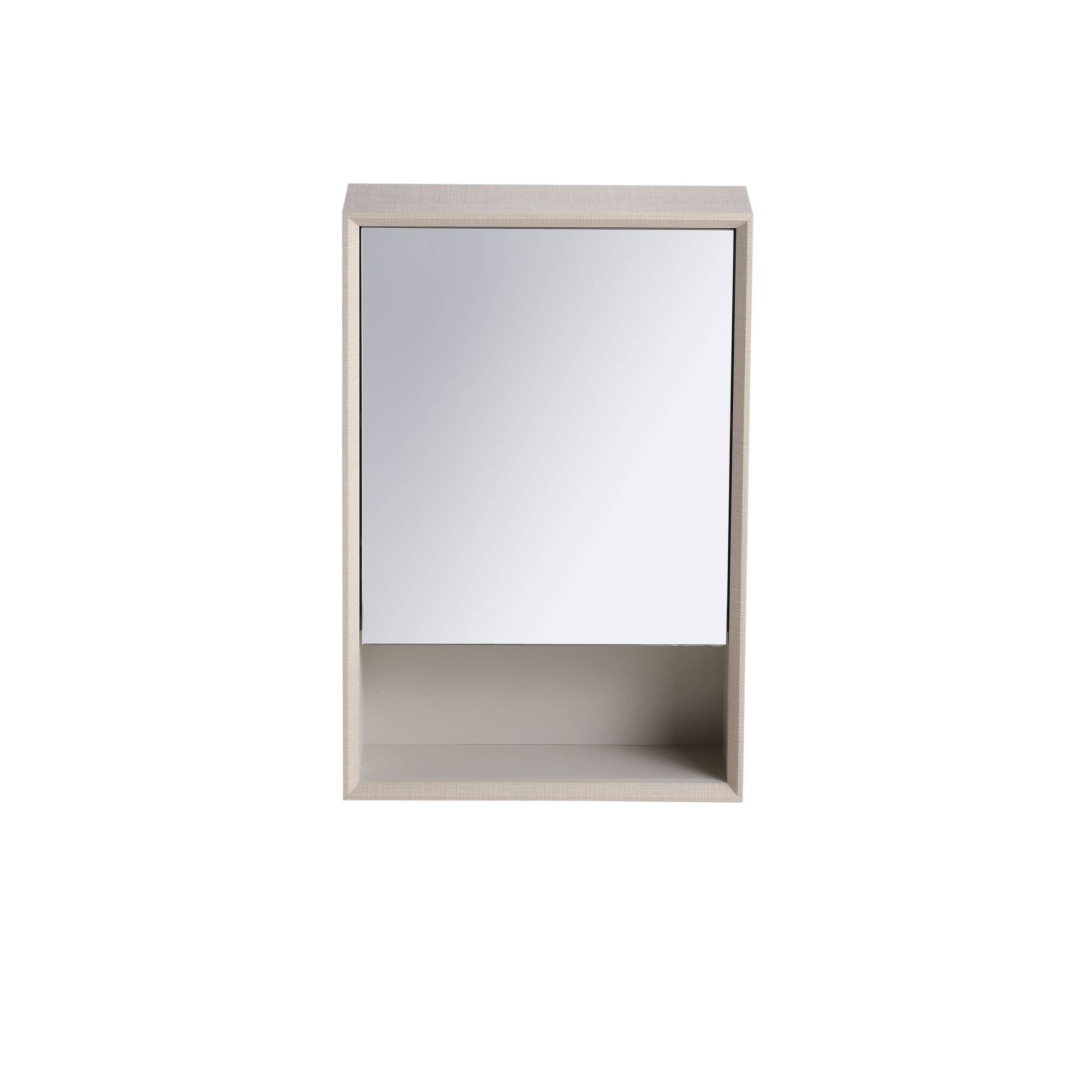 ACO 1 Door 1 Shelf PVC Mirror Cabinet | RMC-ACO-4060D1S1
