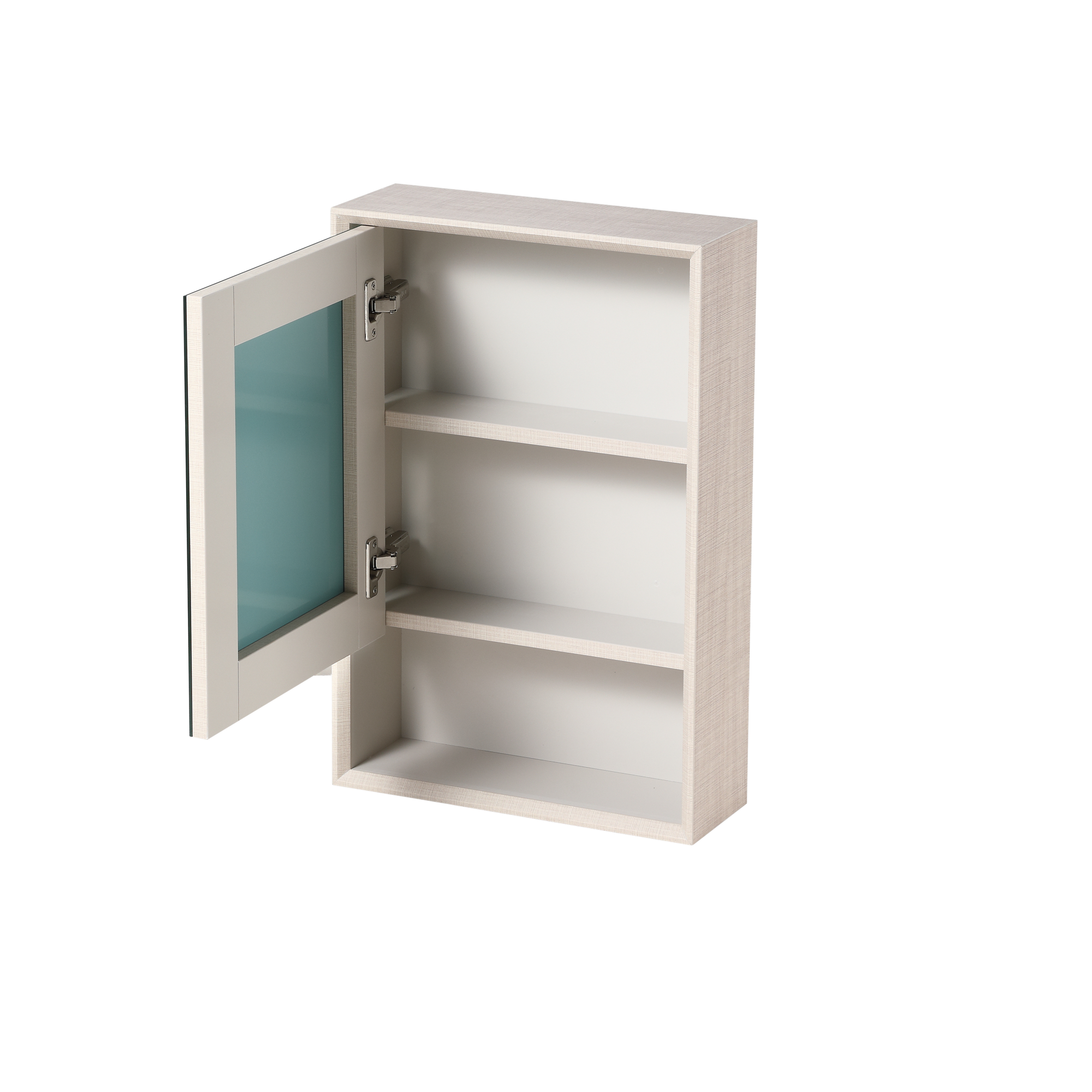ACO 1 Door 1 Shelf PVC Mirror Cabinet | RMC-ACO-4060D1S1